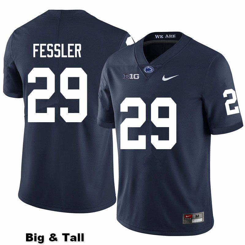 NCAA Nike Men's Penn State Nittany Lions Henry Fessler #29 College Football Authentic Big & Tall Navy Stitched Jersey XPK0898MK